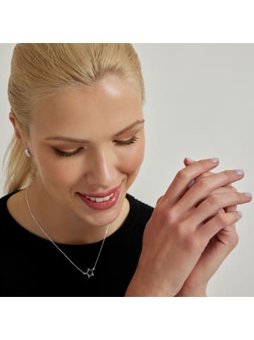 Luxenter Halskette aus 925er Sterlingsilber mit Rhodiumbeschichtung – Bandoead