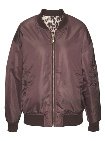 Buffalo Wendejacke in dunkelbraun-animal print