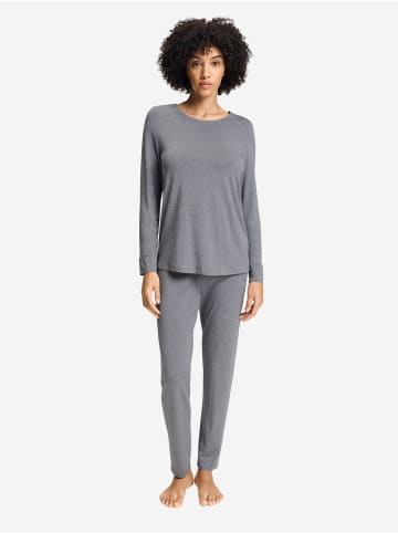 Hanro Pyjama Natural Elegance in stone melange