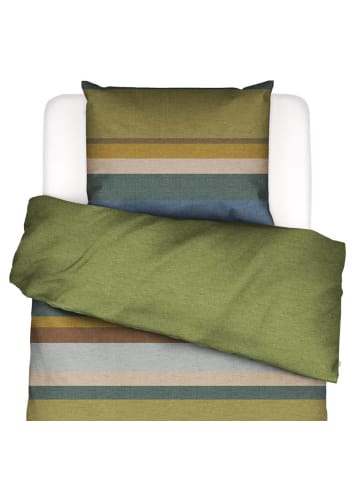 Essenza Bettwäsche Kim Green Flanell in Brushed