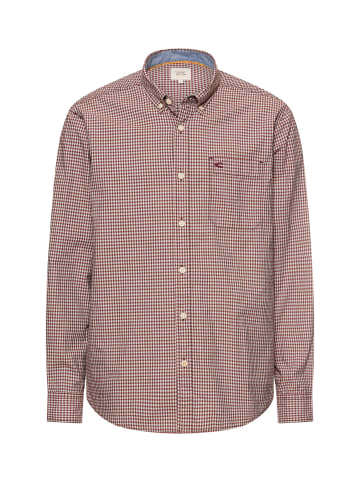 Camel Active Langarmhemd mit Brusttasche in Rot