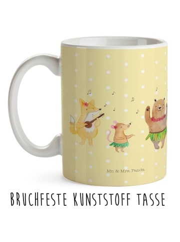 Mr. & Mrs. Panda Plastikbecher Waldtiere Aloha ohne Spruch in Gelb Pastell