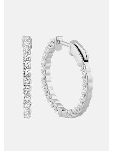 Ethische Diamanten Ohrringe aus 375 Weißgold mit Lab Grown Diamant