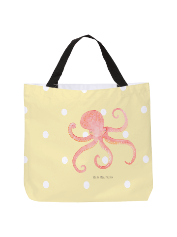 Mr. & Mrs. Panda Stofftasche Tintenfisch ohne Spruch in Gelb Pastell