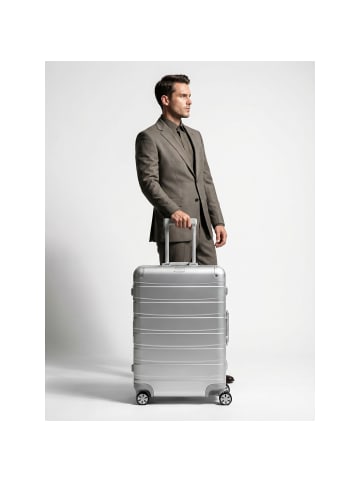 Redolz Pro Aluminium 4 Rollen Trolley M 66 cm in silver