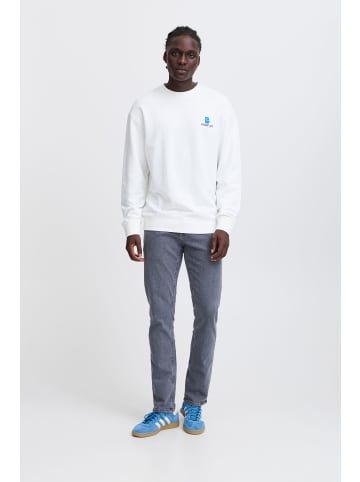 BLEND Rundhalspullover BHBRODY Sweatshirt crew print in Blau