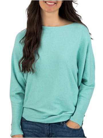 DENIMFY Strickpullover DFGreta in Türkis