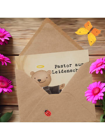 Mr. & Mrs. Panda Deluxe Karte Pastor Leidenschaft Design mit Spruch in Weiß