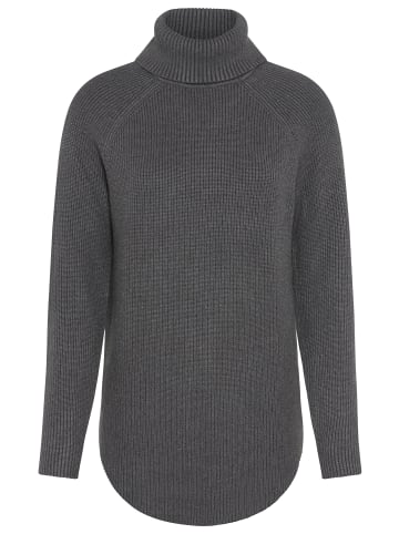 Strickpullover in grau melange