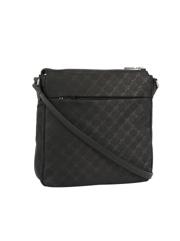 JOOP! Schultertasche 'Nylon Cornflower Jasmina in Schwarz 27,00 x 25,00 x 7,00 cm'