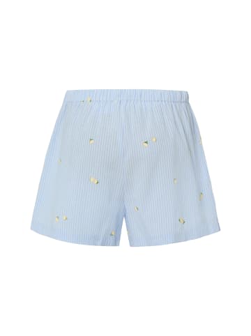 Marie Lund Pyjama-Shorts in hellblau weiß