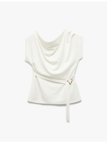 KOTON BLUSE SS in Ekru