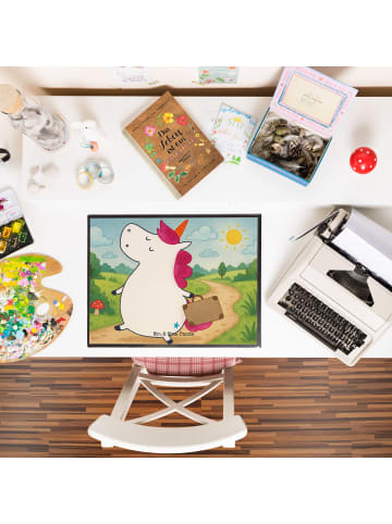 Mr. & Mrs. Panda schreibtischunterlage Einhorn Koffer Design ohn... in Weiß