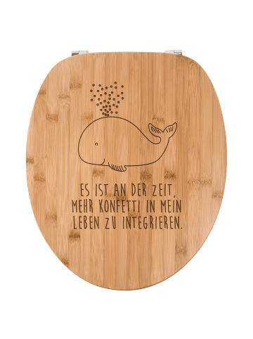 Mr. & Mrs. Panda WC Sitz Wal Konfetti mit Spruch in Transparent