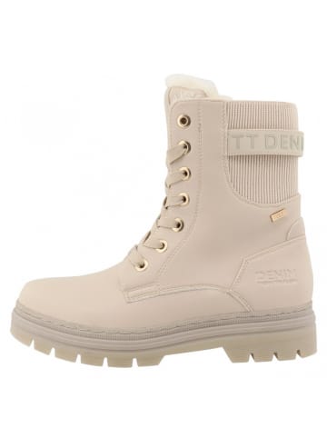 Tom Tailor Schnürstiefel  in Beige
