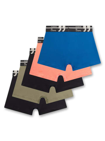 Sanetta Boxershort 5er Pack in Schwarz/Blau/Orange