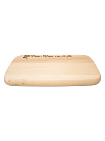 Mr. & Mrs. Panda Buche Schneidebrett Uropa mit Spruch in Transparent