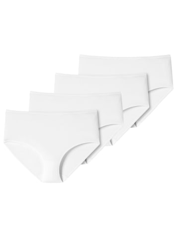 Schiesser Midi Slips 4er Pack in Weiß