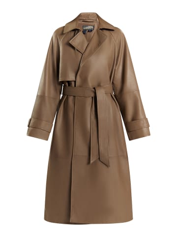 DreiMaster Vintage Trenchcoat Aus Leder in Schlamm