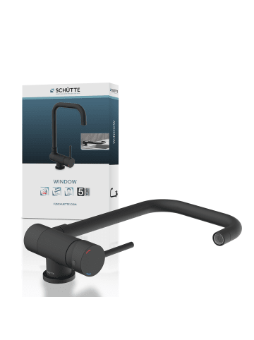 Franz Joseph Schütte WINDOW Spültischarmatur, Schwarz matt