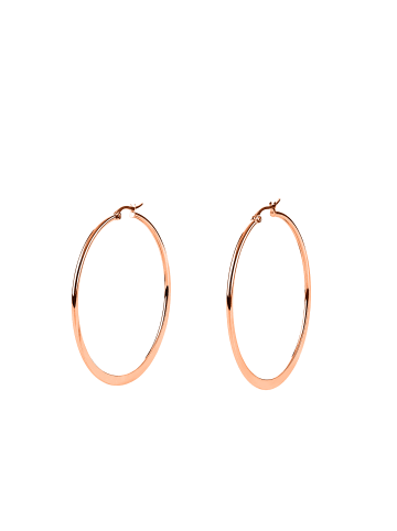 Steel_Art Creolen Damen Ohrcreole rose goldfarben in rosegoldfarben