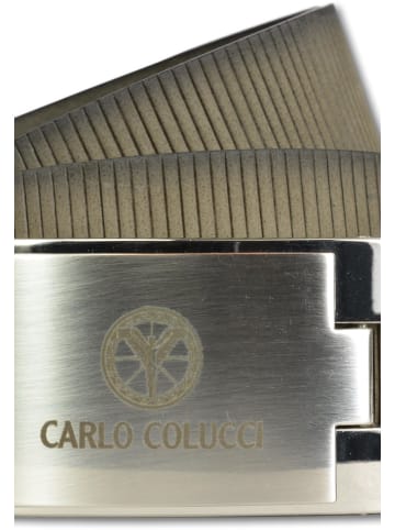 Carlo Colucci Ledergürtel Cavosi in Taupe