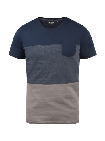 !SOLID Rundhalsshirt in blau