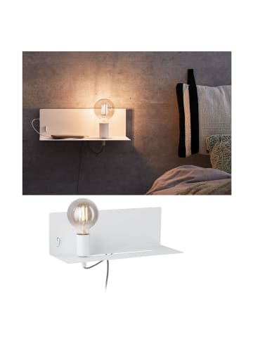 paulmann Wandleuchte mit Ablage Devara E27 max. 40W