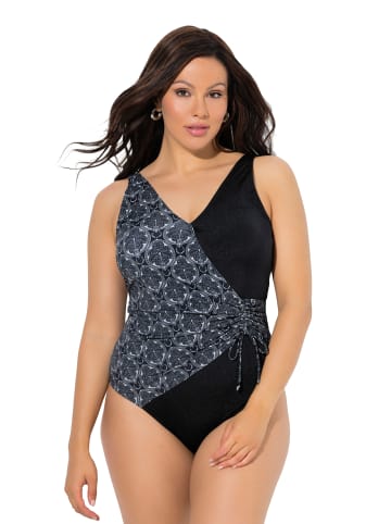 Ulla Popken Badeanzug in schwarz