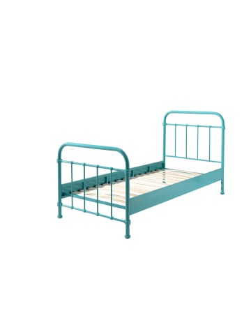 58 aufm Kessel METALLBETT Karlyn 210x111x98 aus Metall in Türkis