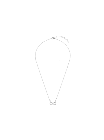 Luxenter Halskette aus 925er Sterlingsilber mit funkelndem Zirkonia, rhodiniert – Munthir