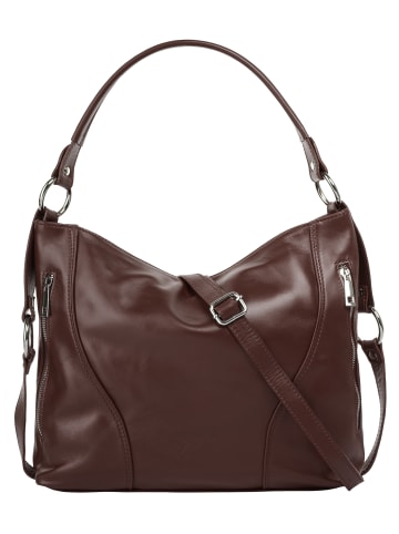 Samantha Look Handtasche echt Leder in braun