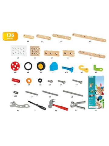 Brio Aktionsspiel BRIO Builder - Builder Box, 135 Teile Ab 3 Jahre in bunt