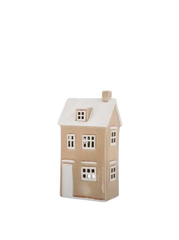 Chic Antique Keramikhäuschen Chamonix 6 für Teelicht in beige