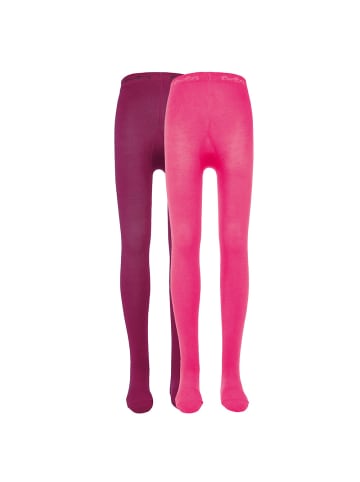 ewers 2er-Set Strumpfhose Uni in pink-phlox