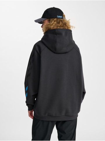 Hummel Reißverschluss Kapuzenpullover Hmloversized Erwachsene in EBONY