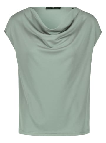 Zero  Shirt mit Wasserfallausschnitt in Iceberg Green