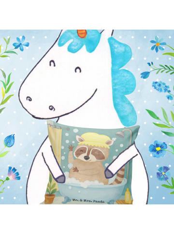 Mr. & Mrs. Panda kissen für sofa Waschbär Design ohne Spruch in Weiß