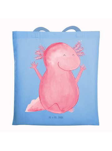 Mr. & Mrs. Panda Tragetasche Axolotl Hurra ohne Spruch in Sky Blue