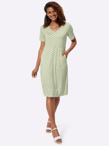 WITT WEIDEN Jersey-Kleid in pistazie-khaki-bedruckt