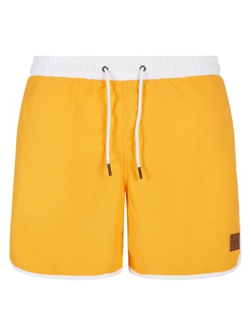 Urban Classics Badeshorts in white/magicmango