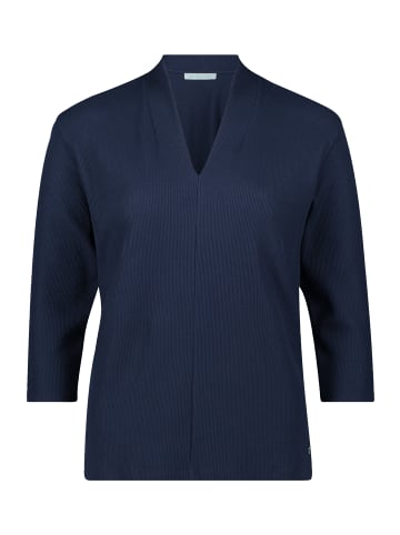 BETTY & CO Casual-Shirt mit V-Ausschnitt in Dunkelblau