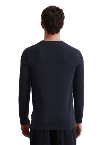 Marc O'Polo Feinstrickshirt DFB Travel Collection in Deep Night Blue