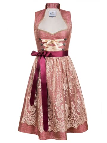 Edelnice Midi Dirndl 2-teilig Diana in rose