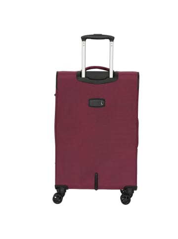 D&N Travel Line 9204 - 4-Rollen-Trolley M 66 cm erw. (schwarz) in lila