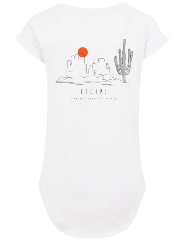 F4NT4STIC Long Cut T-Shirt Escape Discover the World Savannah in weiß
