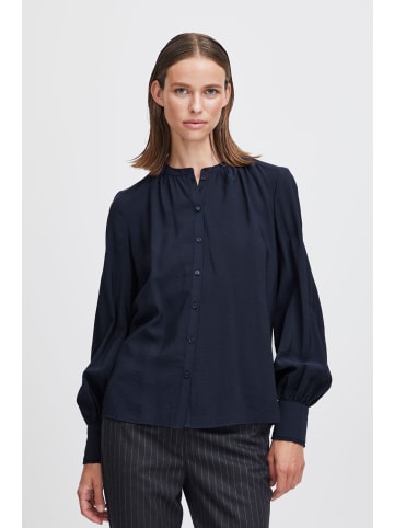b.young Langarmbluse BYILANO SHIRT - 20813799  Langarmbluse mit Rundhalsausschnitt in Blau