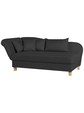 others RECAMIERE mit Armteil links klappbar Katia Flachgewebe Buche/schwarz