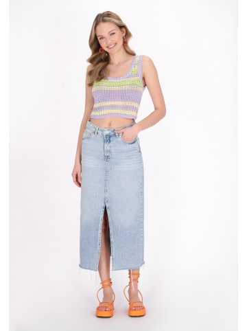 myMo Women Top in lilac multicolor