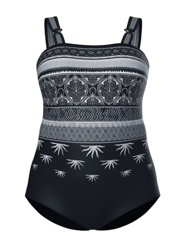 Ulla Popken Badeanzug in schwarz